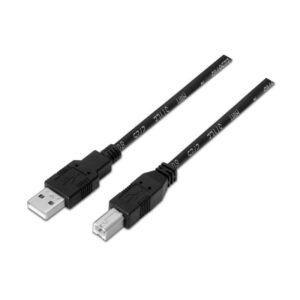 Cable USB 2.0 Impresora Aisens A101-0008/ USB Tipo-B Macho - USB Macho/ 4.5m/ Negro - 8436574700077