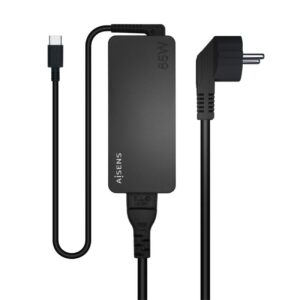 Cargador de Portátil Aisens ASCH-1PD65D-BK/ 1xUSB Tipo-C/ 65W/ Automatico/ Voltaje 5-20V - 8436574707946