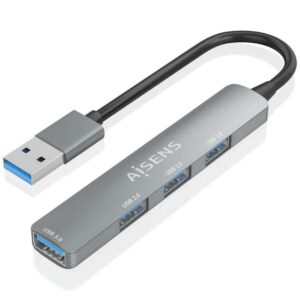 Hub USB 3.0 Aisens A106-0859/ 4xUSB/ Gris - 8435739901137