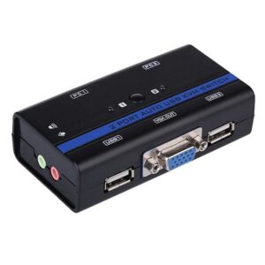 Conmutador KVM SVGA Aisens A111-0064/ 2PC con 1 sólo teclado y ratón - 8436574700633