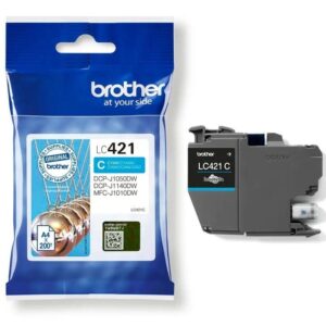 Cartucho de Tinta Original Brother LC421/ Cian - 4977766810371