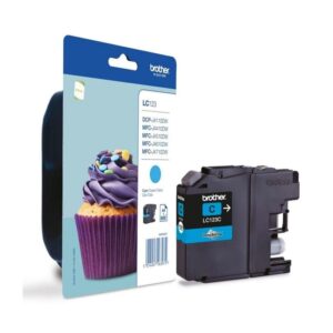 Cartucho de Tinta Original Brother LC-123C/ Cian - 5014047563072