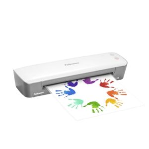 Plastificadora Fellowes Ion A3/ hasta A3 y 125 Micras/ Blanca y Gris - 0043859752836