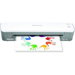 Plastificadora Fellowes Ion A4 4560001/ hasta A4 y 80-125 Micras/ Blanca y Gris - 0043859752829