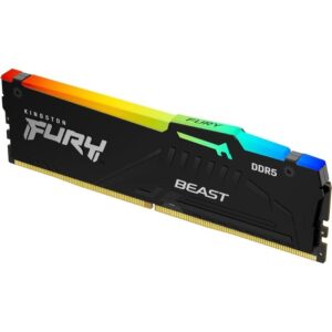 Memoria RAM Kingston FURY Beast RGB 16GB/ DDR5/ 6000MHz/ 1.4V/ CL30/ DIMM - 0740617342956