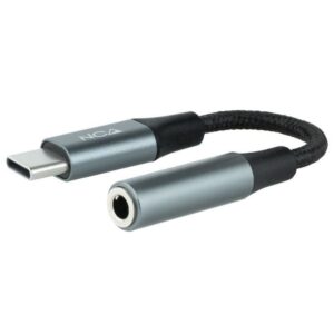 Conversor USB Tipo-C Nanocable 10.24.1204/ USB Tipo-C Macho - Jack 3.5 Hembra - 8433281012202