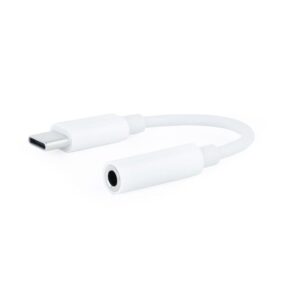 Conversor USB Tipo-C Nanocable 10.24.1205-W/ USB Tipo-C Macho - Jack 3.5 Hembra - 8433281013100