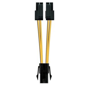 Cable de Alimentación Microprocesador Nanocable 10.19.1401/ Molex -4+4 PIN Macho - Molex 4 PIN Hembra/ 15cm - 8433281006096