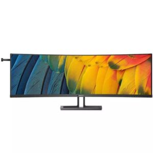 Monitor Profesional Ultrapanorámico Curvo Philips 45B1U6900C 44.5'/ Dual QHD/ Multimedia/ Regulable en altura/ Negro