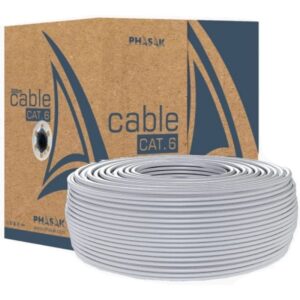 Bobina de Cable RJ45 UTP Phasak PHR 6100 Cat.6/ 100m - 5605922050895