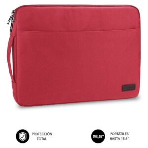 Funda Subblim Urban Laptop Sleeve para Portátiles hasta 15.6'/ Roja - 8436586741518
