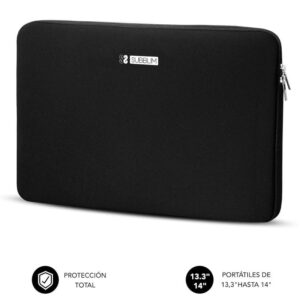 Funda Subblim Business Laptop Sleeve Neoprene para Portátiles 13.3'-14'/ Negra - 8436586742928