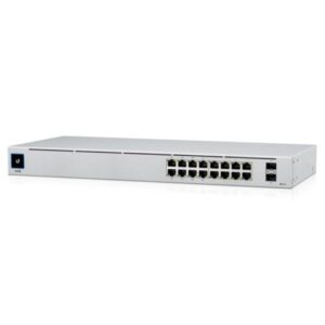 Switch Gestionable Ubiquiti USW-16-POE 16 Puertos/ RJ-45 Gigabit 10/100/1000/ SFP/ PoE+ - 0817882028547