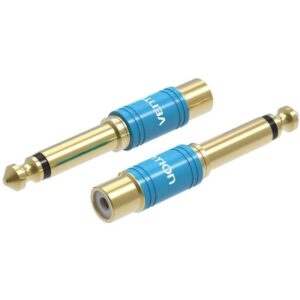 Adaptador Jack Vention VDD-C03/ RCA Hembra - Jack 6.5 Macho/ Azul - 6922794750364
