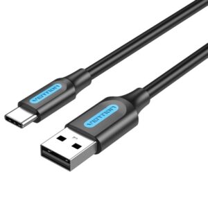 Cable USB 2.0 Tipo-C Vention COKBH/ USB Macho - USB Tipo-C Macho/ 480Mbps/ 2m/ Gris - 6922794748668