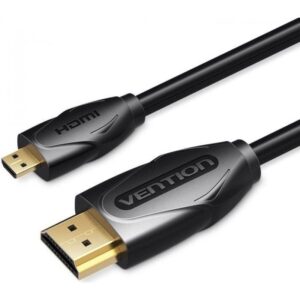 Cable HDMI Vention VAA-D03-B300/ HDMI Macho - Micro HDMI Macho/ 3m/ Negro - 6922794721128