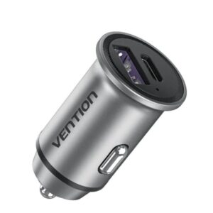 Cargador de Coche Vention FFFH0/ 1xUSB-Tipo C/ 1xUSB/ 30W - 6922794761681