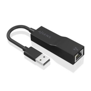 Adaptador USB 3.0 - RJ45 Aisens A106-0766/ 1000Mbps - 8436574709780