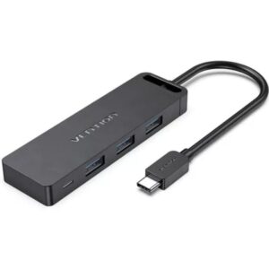 Hub USB Tipo-C Vention TGTBB/ 3xUSB/ 1xUSB Tipo-C/ 1x MicroUSB PD - 6922794749610