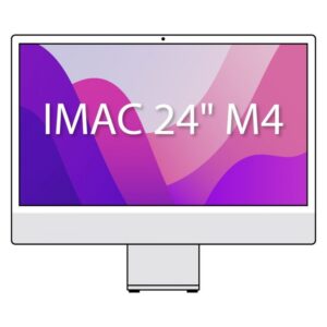 Apple iMac 24' Retina 4,5K / M4 10-Core CPU/ 16Gb/ 256Gb SSD/ 10-Core GPU/ Cristal Nanotexturizado/ Plata - 0195950081015