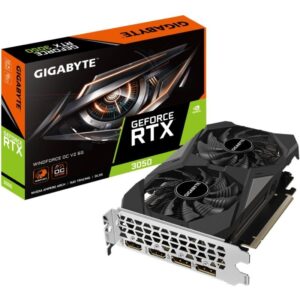 Tarjeta Gráfica Gigabyte GeForce RTX 3050 WindForce OC V2/ 6GB GDDR6 - 4719331355081