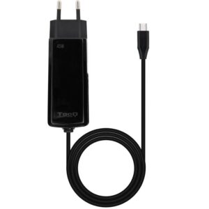 Cargador de Portátil GaN TooQ TQLC-USBCGAN45PD-C USB Tipo-C/ 45W/ Automático/ Voltaje 5-20V - 8433281015258