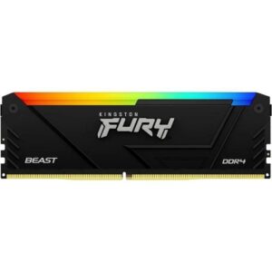 Memoria RAM Kingston FURY Beast RGB 8GB/ DDR4/ 3600MHz/ 1.35V/ CL17/ DIMM - 0740617337464