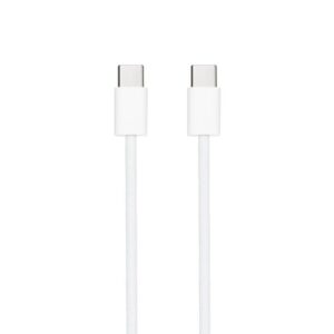 Cable USB 2.0 Tipo-C Nanocable 10.01.6001-CO/ USB Tipo-C Macho - USB Tipo-C Macho/ Hasta 60W/ 480Mbps/ 1m/ Blanco