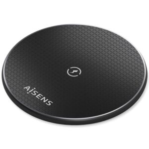 Base de carga Inalámbrica Aisens ASCH-15W1WC058-BK 15W/ Negro - 8435739903452