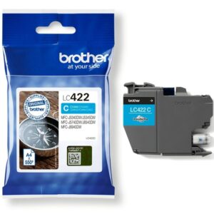 Cartucho de Tinta Original Brother LC-422/ Cian - 4977766815550
