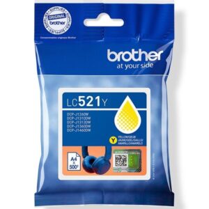 Cartucho de Tinta Original Brother LC521Y/ Amarillo - 4977766839266