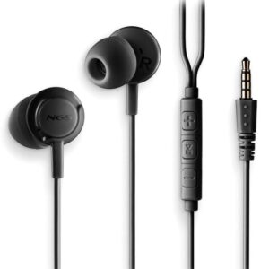 Auriculares Intrauditivos NGS Cross Drift/ con Micrófono/ Jack 3.5/ Negros - 8435430627190