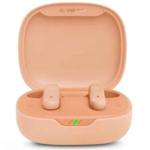 Auriculares Bluetooth JBL Vibe Flex con estuche de carga/ Autonomía 8h/ Beige