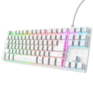 Teclado Gaming Trust Gaming GXT 833 Thado TKL 25896/ Blanco - 8713439258967