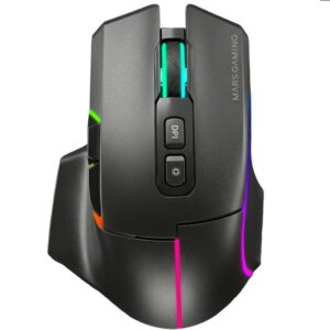 Ratón Inalámbrico Mars Gaming MMW-VECTOR/ Batería Recargable/ Hasta 12000 DPI