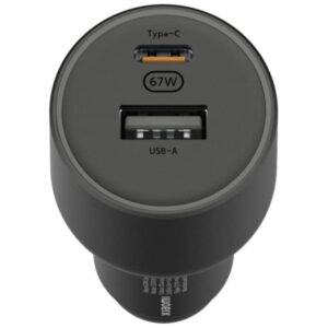Cargador de Coche Xiaomi 67W USB-A Tipo-C/ 1xUSB-A/ 1xUSB Tipo-C/ 67W