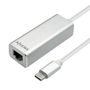 Adaptador USB Tipo-C - RJ45 Aisens A109-0341/ 1000Mbps