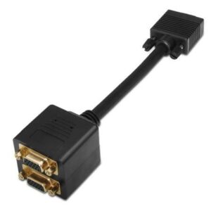 Duplicador SVGA Aisens A113-0080/ VGA Macho - 2x VGA Hembra - 8436574700794