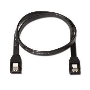 Cable SATA III Aisens A130-0157/ SATA Hembra - SATA Hembra/ Hasta 0.1W/ 768Mbps/ 50cm/ Negro - 8436574701562