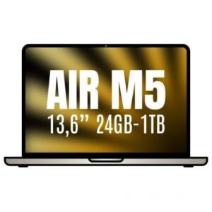 Apple Macbook Air 13,6'/ M5 10-Core CPU/ 24GB/ 1TB SSD/ 10-Core GPU/ Blanco Estrella