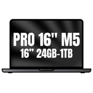 Apple Macbook Pro 16'/ M5 Pro 18-Core CPU/ 24GB/ 1TB SSD/ 20-Core GPU/ Negro Espacial