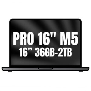 Apple Macbook Pro 16'/ M5 Max 18-Core CPU/ 36GB/ 2TB SSD/ 32-Core GPU/ Negro Espacial