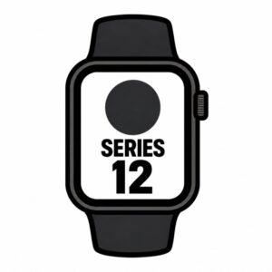 Apple Watch Series 12/ GPS/ Cellular/ 46mm/ Negro/ Correa Deportiva Negra (M/L) - 0195951232126