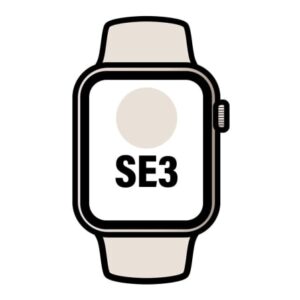 Apple Watch SE3/ GPS/ Cellular/ 40mm/ Caja de Aluminio Blanco Estrella/ Correa Deportiva Arena S/M