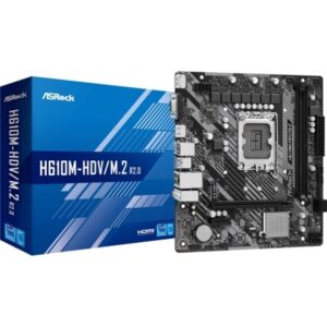 Placa Base Asrock H610M-HDV M2 R2 Socket 1700/ DDR4/ PCIe 4.0/ Micro ATX