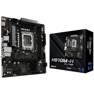 Placa Base Asrock H810M-H Socket 1851/ DDR5/ PCIe 4.0/ Micro ATX