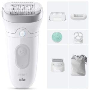 Depiladora Braun Silk Epil SkinSpa7 7-081/ con Batería/ 6 Accesorios