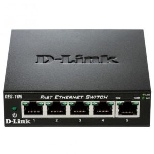 Switch D-Link DES-105 5 Puertos/ RJ-45 10/100 - 0790069368189