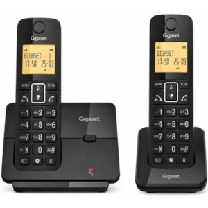 Teléfono Inalámbrico Gigaset Essential 300 DUO/ Negro