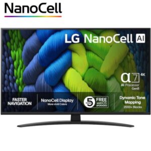 Televisor LG NanoCell AI NANO82 43NANO82A6B 43'/ Ultra HD 4K/ Smart TV/ WiFi